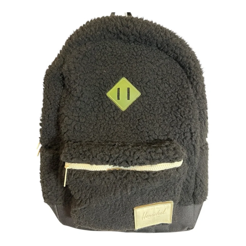 NWT Herschel Black Sherpa Backpack